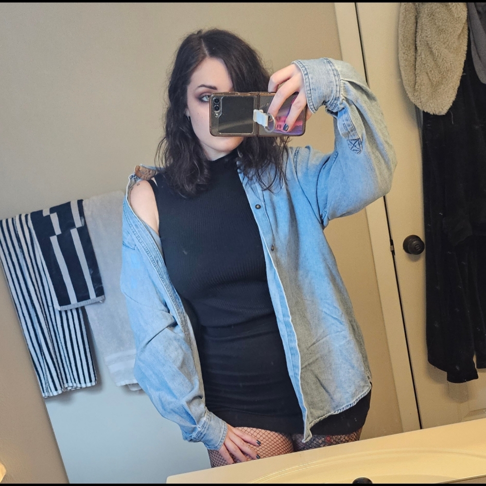 Vintage Denim Oversized Shirt